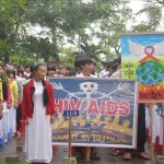 Trường THPT Phan Thành Tài tổ chức Mitting hưởng ứng tháng hành động Quốc gia phòng, chống HIV/AIDS